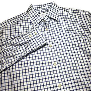 Charles Tyrwhitt Classic Fit Non Iron Blue Check Dress Shirt Size 16-35